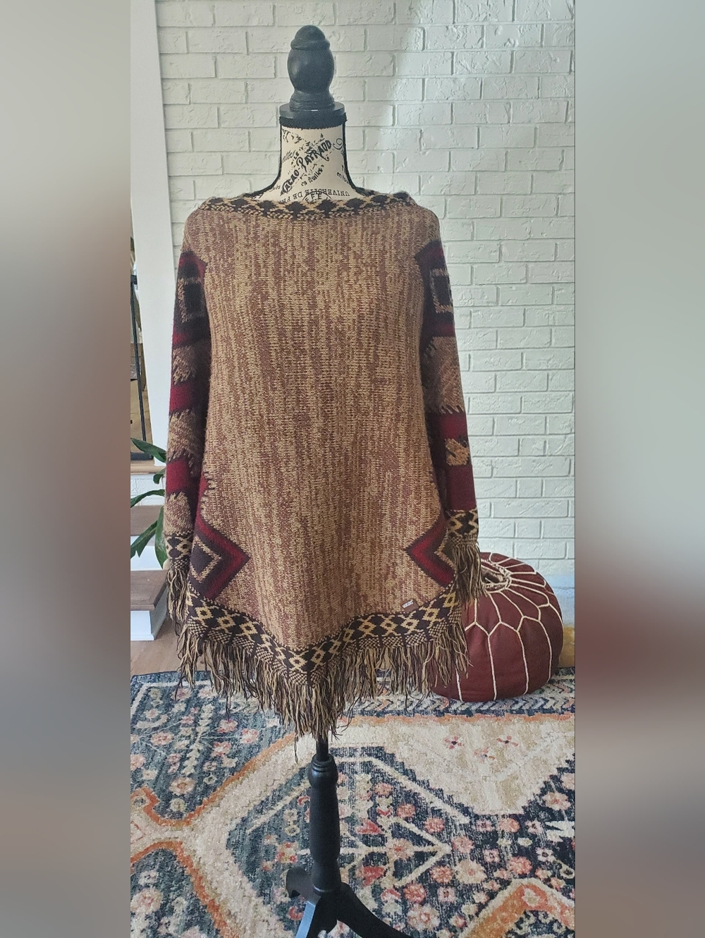 Sleeved Poncho. worn once.